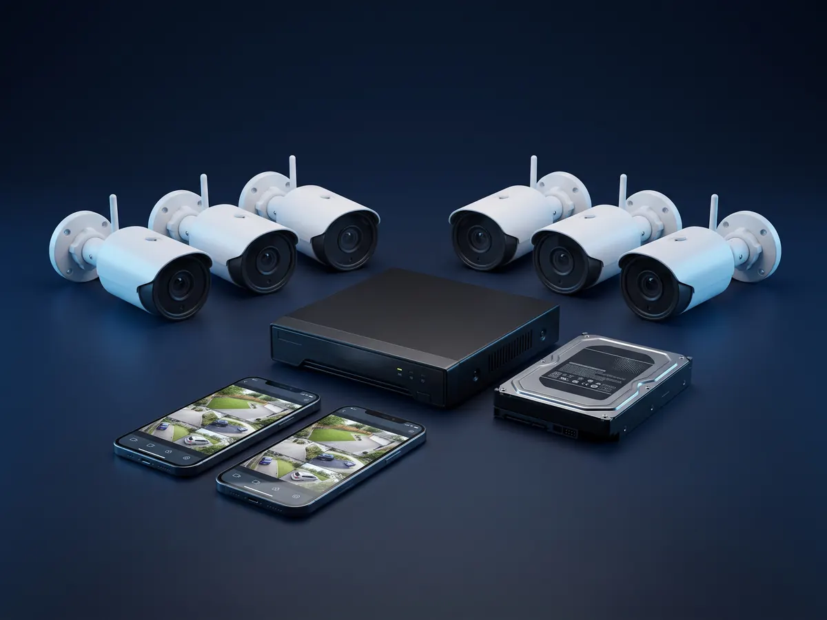 Kit de 4 caméras de surveillance Dahua avec enregistreur DVR